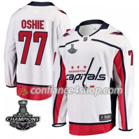Adidas Maillot de Hockey Washington Capitals T.J. Oshie 77 Blanc 2018 Stanley Cup Champions Authentic - Homme